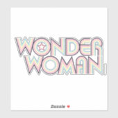 Wonder Woman Rainbow Logo Aufkleber (Blatt)