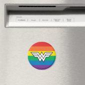Wonder Woman Rainbow Logo Magnet (In Situ (Geschirrspüler))
