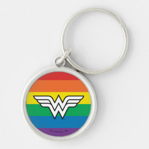 Wonder Woman Rainbow Logo Schlüsselanhänger