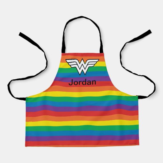 Wonder Woman Rainbow Logo Schürze (Vorderseite)