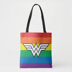 Wonder Woman Rainbow Logo Tasche