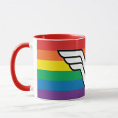 Wonder Woman Rainbow Logo Tasse (Links)