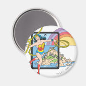 Wonder Woman Rainbow Magnet (Vorderseite/Rückseite)