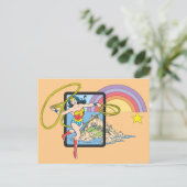 Wonder Woman Rainbow Postkarte (Stehend Vorderseite)