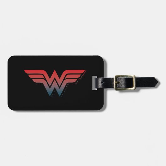 Wonder Woman Red Blue Gradient Logo Gepäckanhänger (Vorderseite horizontal)