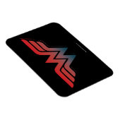 Wonder Woman Red Blue Gradient Logo Magnet (Rechte Seite)