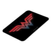 Wonder Woman Red Blue Gradient Logo Magnet (Linke Seite)