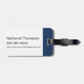 Wonder Woman Red & Blue Logo Muster Gepäckanhänger (Rückseite horizontal)