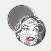 Wonder Woman Red Lips Magnet (Vorderseite/Rückseite)