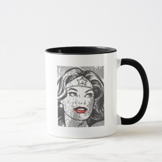 Wonder Woman Red Lips Tasse (Rechts)