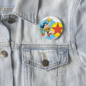 Wonder Woman Red Star Button (Beispiel)
