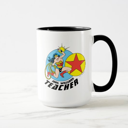 Wonder Woman Red Star Teacher Tasse (Rechts)