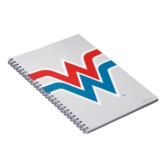 Wonder Woman Red White and Blue Logo Notizblock (Rechte Seite)