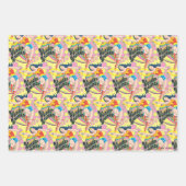 Wonder Woman Retro Blume Geschenkpapier Set (Vorderseite 3)