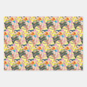 Wonder Woman Retro Blume Geschenkpapier Set (Vorderseite 2)
