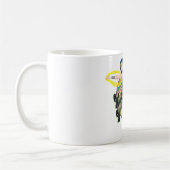 Wonder Woman Retro Blume Kaffeetasse (Links)
