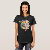 Wonder Woman Retro Blume T-Shirt (Vorne ganz)