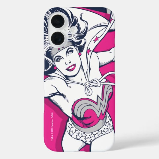Wonder Woman Retro Glam Charakter Art Case-Mate iPhone Hülle (Rückseite)