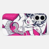 Wonder Woman Retro Glam Charakter Art Case-Mate iPhone Hülle (Rückseite (Horizontal))
