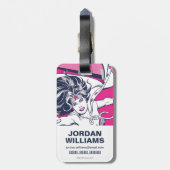 Wonder Woman Retro Glam Charakter Art Gepäckanhänger (Rückseite vertikal)