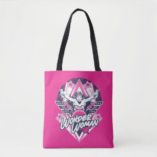 Wonder Woman Retro Glam Rock Graphic Tasche