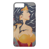 Wonder Woman Retro Profil Sunburst 3 Case-Mate iPhone Hülle (Rückseite)