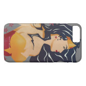 Wonder Woman Retro Profil Sunburst 3 Case-Mate iPhone Hülle (Rückseite (Horizontal))