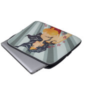 Wonder Woman Retro Profil Sunburst Laptopschutzhülle (Vorne Knopf)
