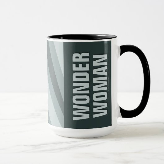 Wonder Woman Retro Profil Sunburst Tasse (Rechts)