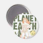 Wonder Woman Rette Planet Erde Magnet (Vorderseite/Rückseite)