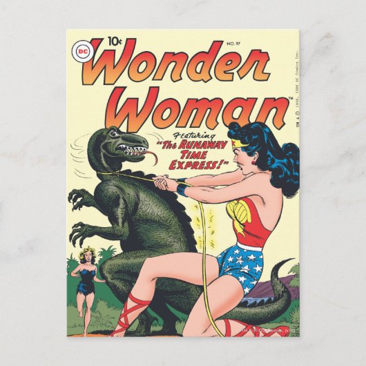 Wonder Woman Runaway Time Express Postkarte (Vorderseite)