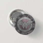 Wonder Woman Shield Pattern Button (Vorne & Hinten)