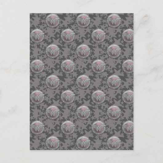 Wonder Woman Shield Pattern Postkarte (Vorderseite)