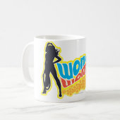 Wonder Woman Silhouette Kaffeetasse (Vorderseite Links)