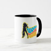 Wonder Woman Silhouette Tasse (VorderseiteRechts)