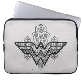 Wonder Woman Spiritual Paisley Hamsa Logo Laptopschutzhülle (Vorderseite)