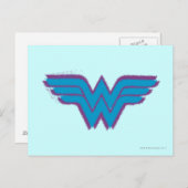Wonder Woman Spray Paint Logo Postkarte (Vorne/Hinten)