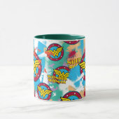 Wonder Woman Spray Paint Pattern Tasse (Zentrum)