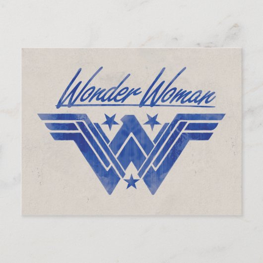 Wonder Woman Stacked Stars Symbol Postkarte (Vorderseite)
