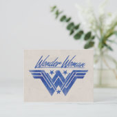 Wonder Woman Stacked Stars Symbol Postkarte (Stehend Vorderseite)