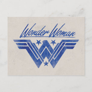 Wonder Woman Stacked Stars Symbol Postkarte