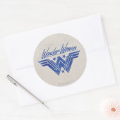Wonder Woman Stacks Symbol Runder Aufkleber (Umschlag)