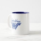 Wonder Woman Stacks Symbol Zweifarbige Tasse (Vorderseite Links)