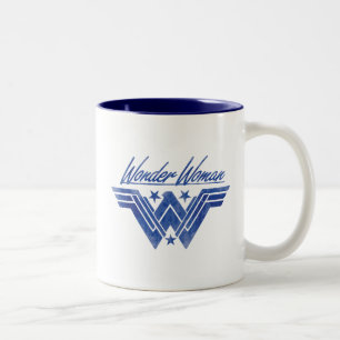 Wonder Woman Stacks Symbol Zweifarbige Tasse
