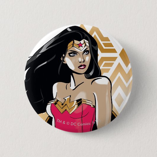 Wonder Woman Stärke Button (Vorderseite)