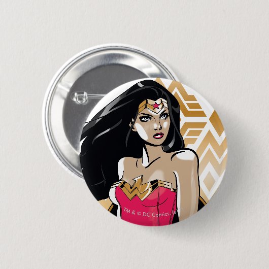 Wonder Woman Stärke Button (Vorne & Hinten)