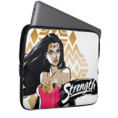 Wonder Woman Stärke Laptopschutzhülle (Vorne Rechts)