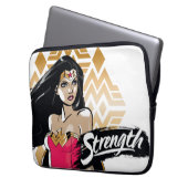 Wonder Woman Stärke Laptopschutzhülle (Vorderseite Links)