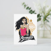Wonder Woman Stärke Postkarte (Stehend Vorderseite)