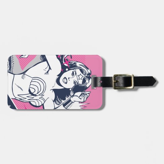 Wonder Woman Stärke & Power Gepäckanhänger (Vorderseite horizontal)